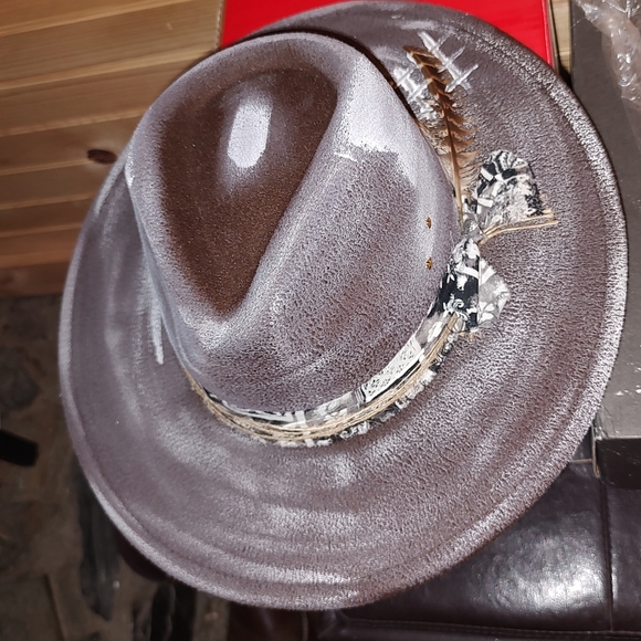 Stylish Gray Boho Hat - Picture 5 of 5